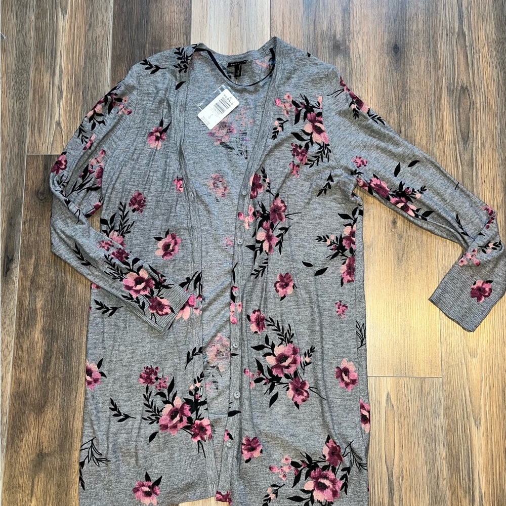 NWT Torrid 0x Gray Purple Cardigan